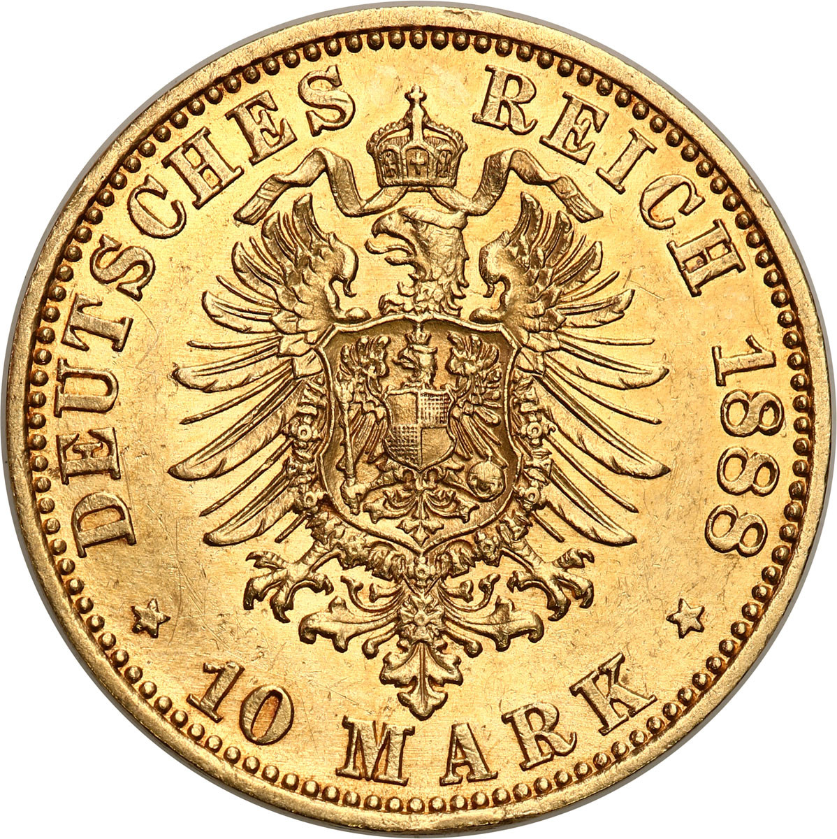 Niemcy, Prusy. 10 Marek 1888 - PIĘKNE